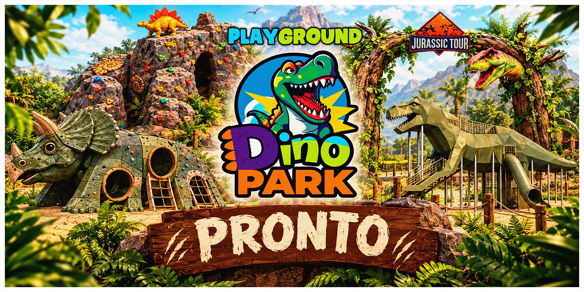 DinoPark Playground en Rosa Agustina Conference, imagen referencial